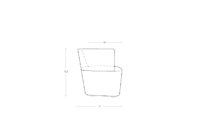 Dimensoes do produto poltrona one